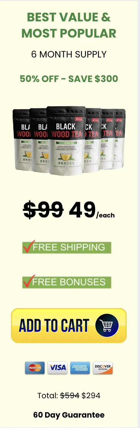 Black Wood Tea 6 packets